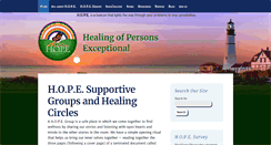 Desktop Screenshot of hopehealing.org