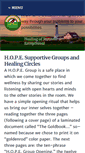 Mobile Screenshot of hopehealing.org