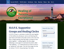 Tablet Screenshot of hopehealing.org